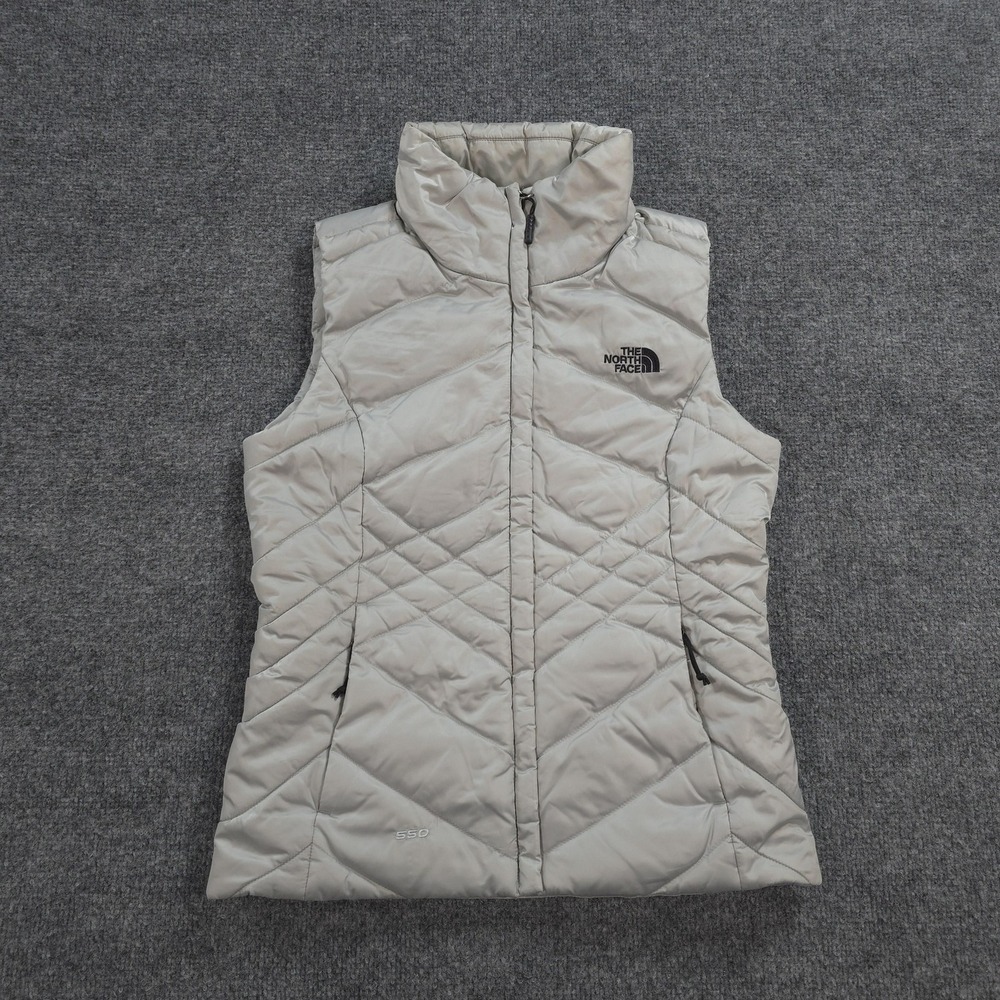 The North‎ Face Vest Womens XS White Aconcagua 550 Down Puffer Outdoors Hiking